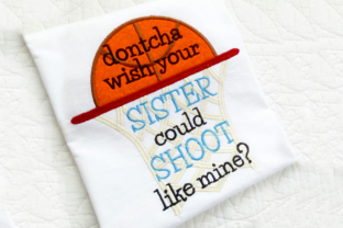 Basketball Sister Applique Review
