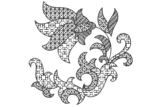 Blackwork Flower Embroidery Review for Apparel Projects
