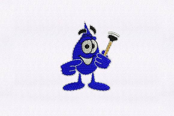 Blue Droplet Embroidery Review for Creative Fabrica Users