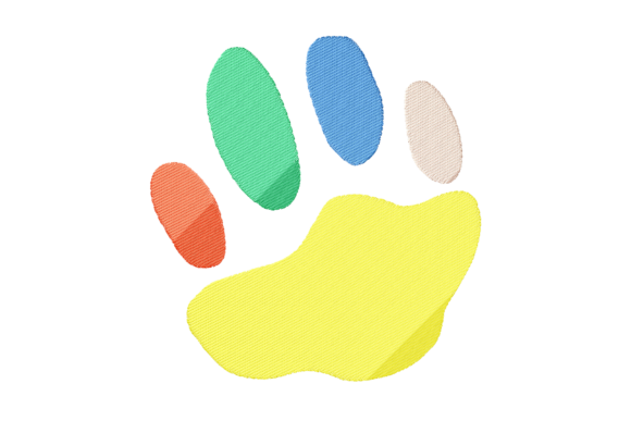 Colorful Kitten Paw Design Review