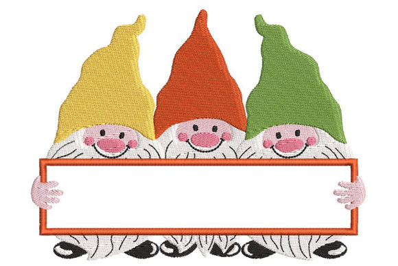 Cute Gnomes with Space for Name or Text Review