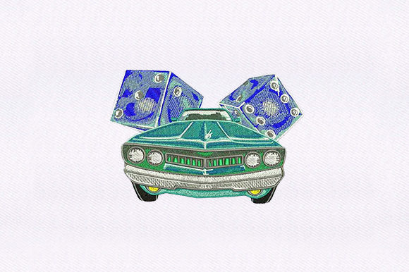 Lowrider Car Embroidery for Seasonal Projects