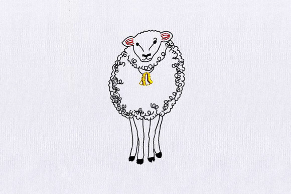 Sheep Embroidery for Seasonal and Holiday Creations
