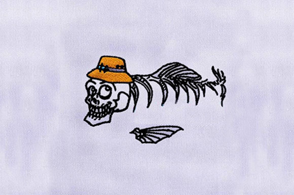 Skull Hat Fish Bones Embroidery Review