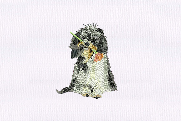 Yorkshire Terrier Embroidery for Seasonal Creations